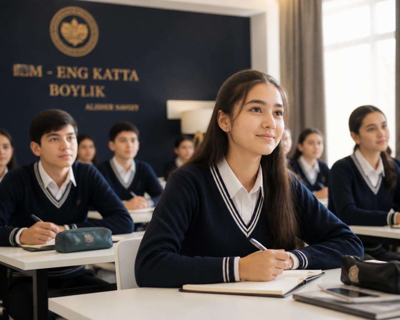 Akhmad Academy o'quvchilari darsda